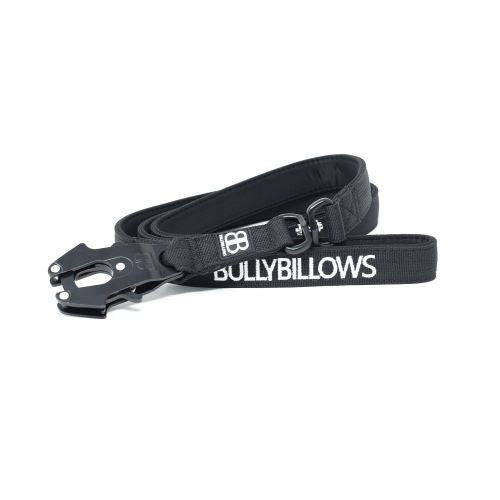 BullyBillows 1.4m Swivel Combat® Lead Black BullyBillows Pets