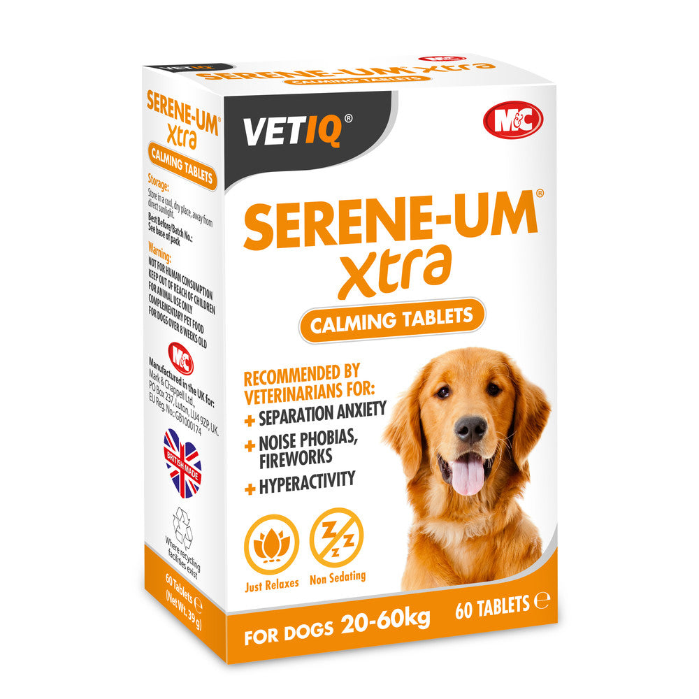 VetIQ Serene-Um Calming Extra Tablets for Large Breed Dogs 60 tabs