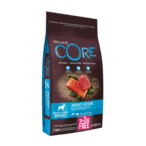 Wellness Core Ocean Fish Salmon and Tuna Grain Free Adult Dry Dog