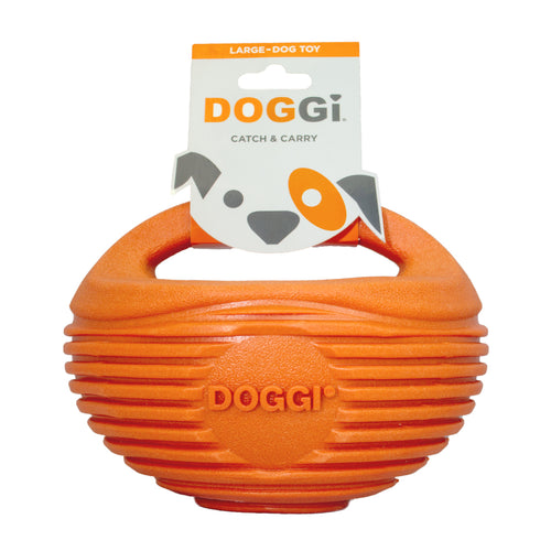 DOGGI Catch & Carry Large Rugby Ball Dog Toy