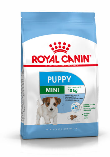 royal canin mini puppy kibble bag 