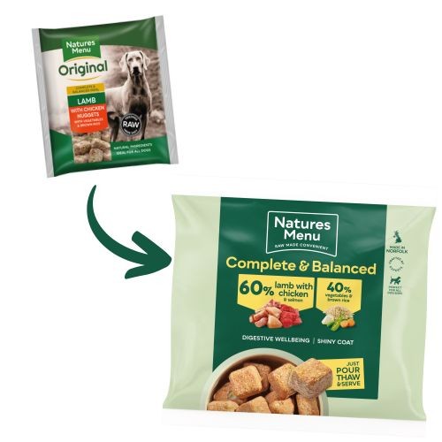 Natures menu on sale frozen
