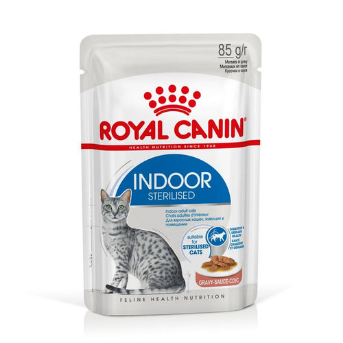 Royal Canin Indoor Adult Cat Food in Gravy 12x85g
