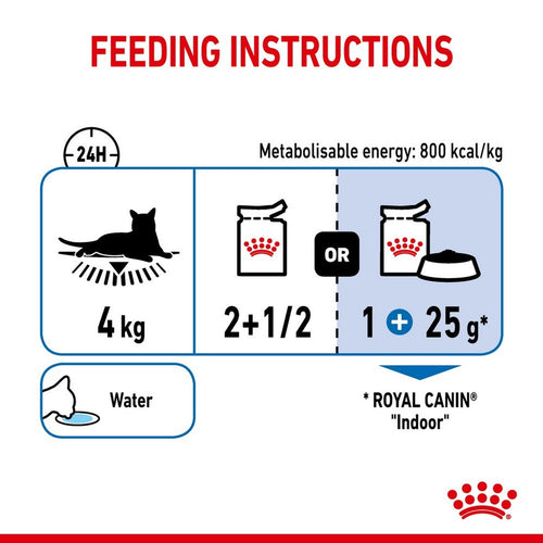 Royal Canin Indoor Adult Cat Food in Gravy 12x85g