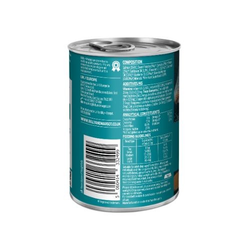 Billy Margot Salmon with Superfoods Can 12 x 395g Billy and Margot Pets Friends