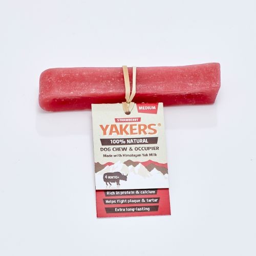 Yakers Medium Himalayan Dog Chew Strawberry