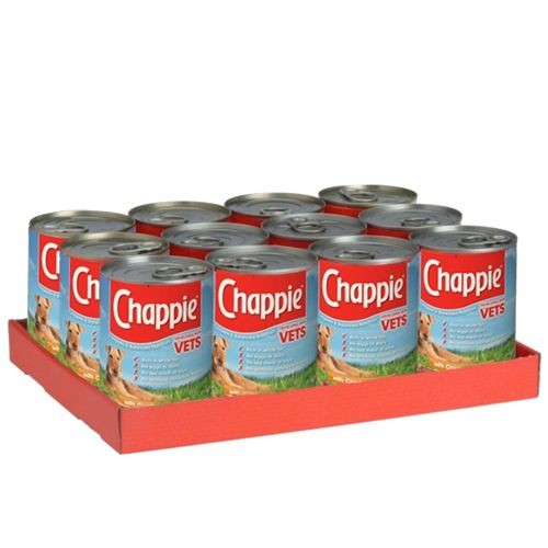 Chappie Adult Original Wet Dog Food Can 12 x 412g Chappie Pets Friends