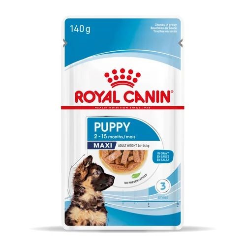 Royal Canin Nutrition Wet Puppy Food Maxi in Gravy 10 x 140g
