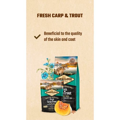 Carnilove Carp Trout Adult Fresh Dog Food 12kg Carnilove