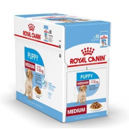 Royal Canin Wet Puppy Pouch Gravy for Medium Breeds 10 x 140g
