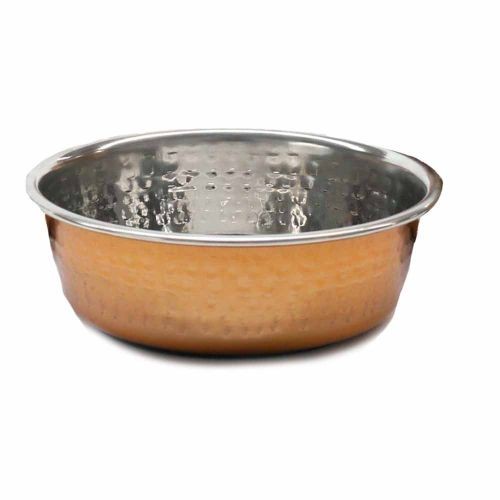 Hammered Copper Pet Bowl 470ml