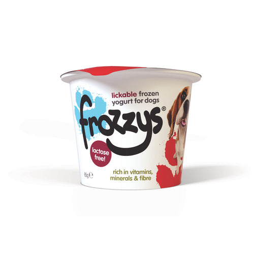 Frozzys Lickable Frozen Strawberry Yoghurt Treat for Dogs 85g Frozzys