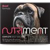 Nutriment Boneless Beef Formula RAW Frozen Adult Dog Food Tub 500g