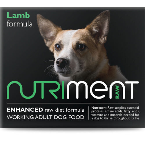 Nutriment Lamb Formula Raw Frozen Adult Dog Food Tub 500g