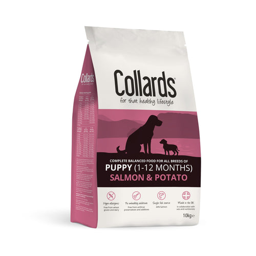 Collards Hypoallergenic Puppy Dry Dog Food with Salmon And Potato 10kg