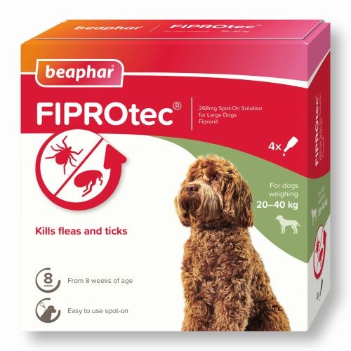 Beaphar FIPROtec® Spot-On for Large Dogs - 4 Pipettes
