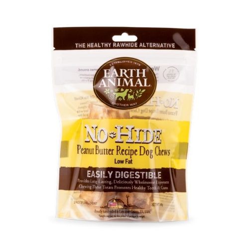 Earth Animal No Hide® Peanut Butter Small Chews Dog Treats 2pk - 68g