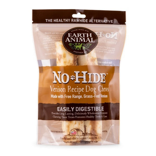 Earth Animal No Hide® Venison Medium Chews Dog Treat 2pk - 120g