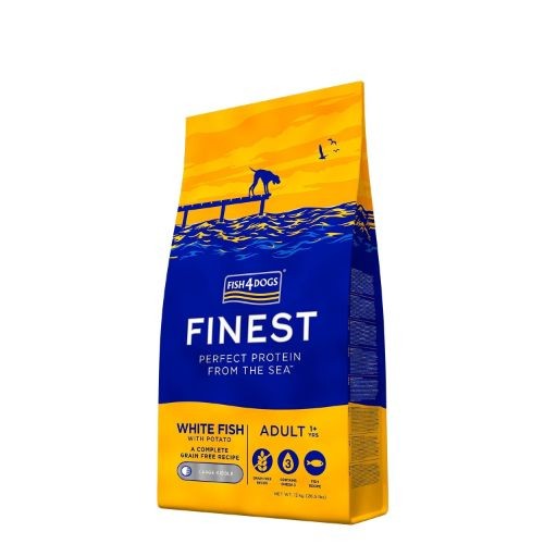 Fish4Dogs Finest Adult White Fish Large Kibble 12kg