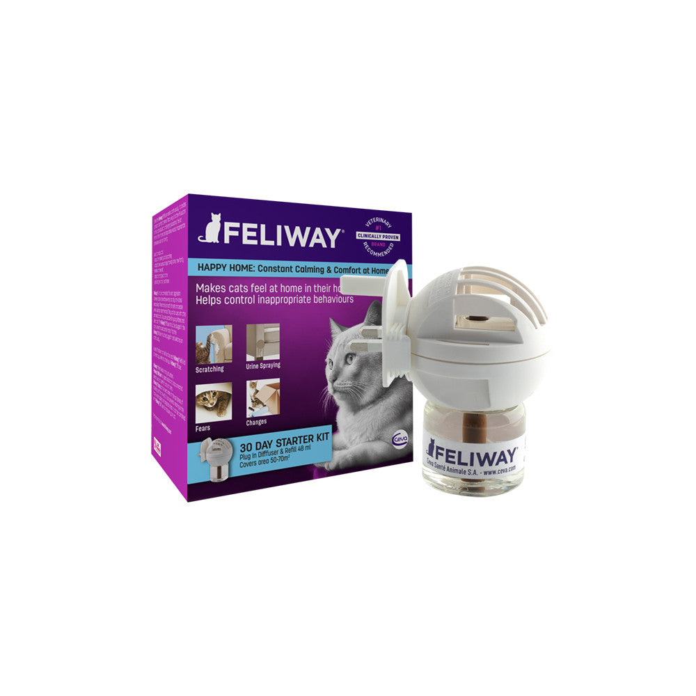 Feliway Classic Starter Kit for Cats Plug in Diffuser and 30 Day Refi