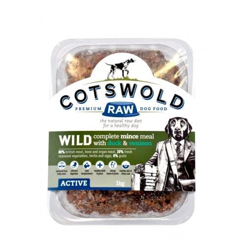 Cotswold Adult Working Duck & Venison Mince Active 1kg
