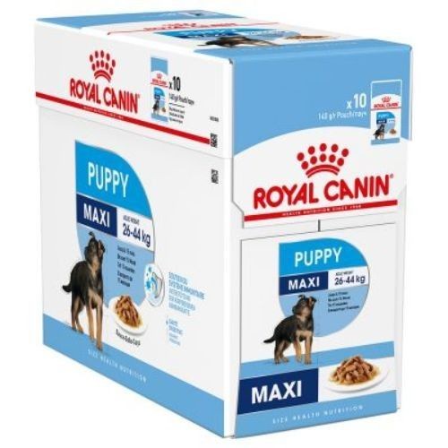 Royal Canin Nutrition Wet Puppy Food Maxi in Gravy 10 x 140g