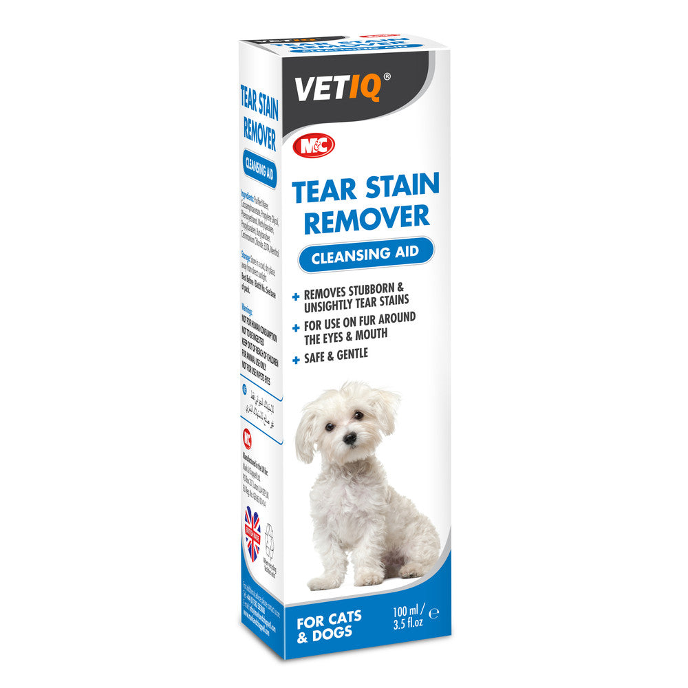 VetIQ Tear Stain Remover for Dogs and Cats 100ml