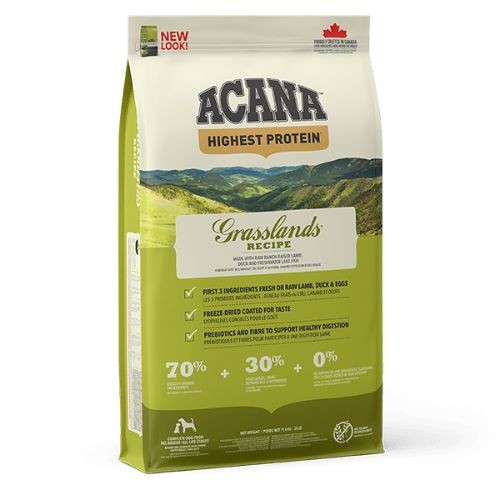 Acana Regionals Grain Free Grasslands Dry Dog Food for All Breeds & Life Stages 11.4kg