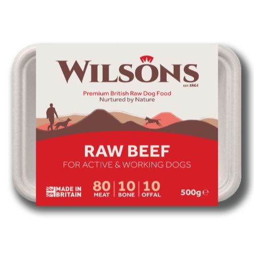 Wilsons Beef Core Raw Frozen Dog Food 500g Wilsons Pet Food Pets