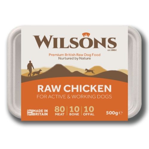Wilsons Chicken Core Raw Frozen Dog Food 500g