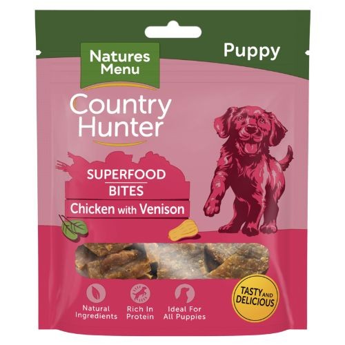 Natures Menu Country Hunter Puppy Superfood Bites with Chicken and Venison - 70g