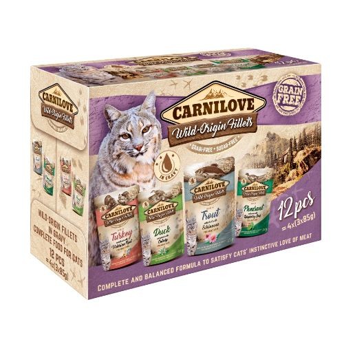 Carnilove Wet Cat Pouch in Gravy Multipack - 12 x 85g