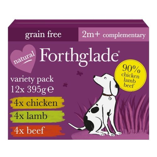 Forthglade Adult Wet Dog Food Multipack - Meaty Selection 395g x 12