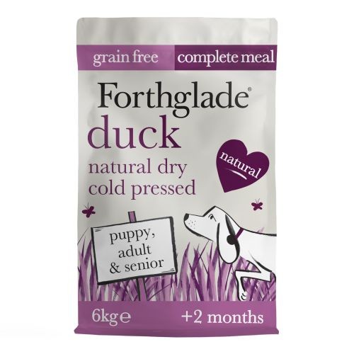 Forthglade Grain Free Natural Cold Pressed Adult Dry Dog Food with Duck 6kg
