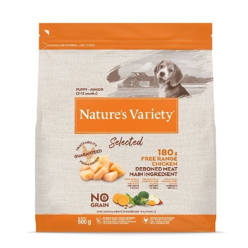 Nature's Variety Selected Dry Junior Dog Food Free Range Chicken 600g