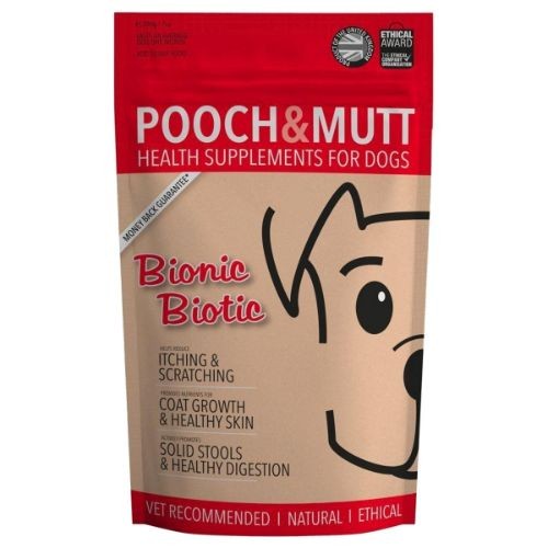 Pooch and Mutt Bionic Biotic Dog Supplement 200g