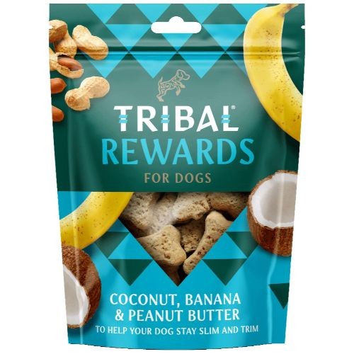 Tribal Coconut, Banana & Peanut Butter Dog Treats 125g