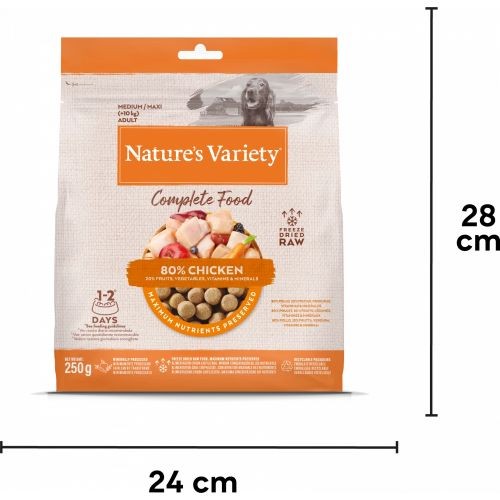 Nature's Variety Complete Freeze Dried Chicken Dog Food 250g
